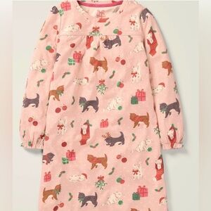Mini Boden Christmas Cats Nightgown size 8-9